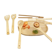 Tableware Stirring Irregular shape Bamboo Spoon Shovel Spoon Wholesales Stir-fry Shovel Spoon